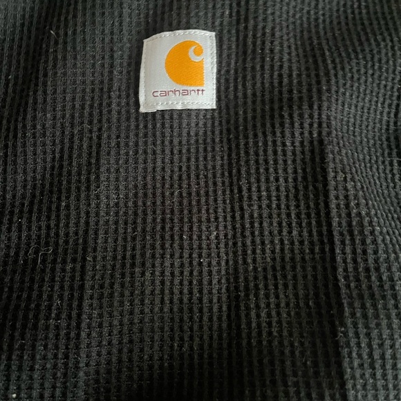 [L]Carhartt Black Men’ Waffle Knit Jumpsuit Base Layer NWOT - Picture 5 of 11